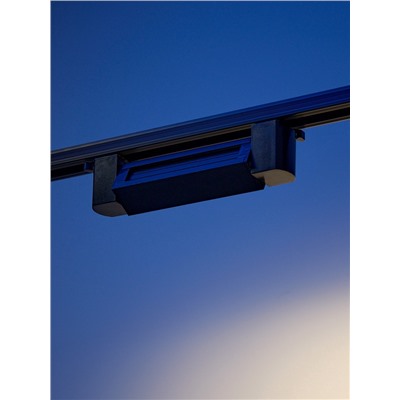 Трековый светильник линейный, поворотный, 10 Вт, 900 Лм, 4000К, IP20, чёрный, свечение нейтральное белое