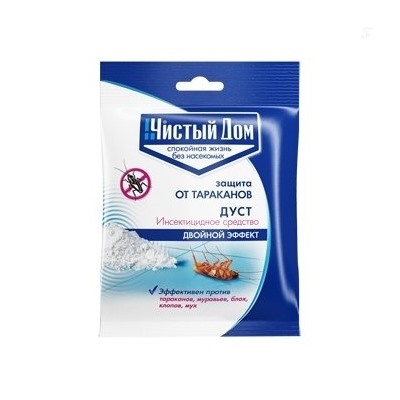 ЧИСТЫЙ ДОМ ДУСТ блох клоп мурав
