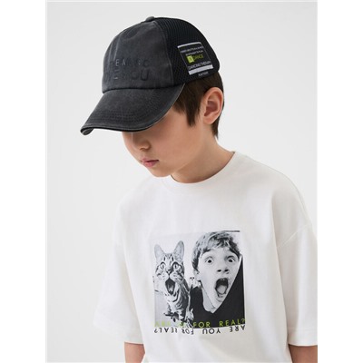 Кепка текстильная джинсовая для мальчиков