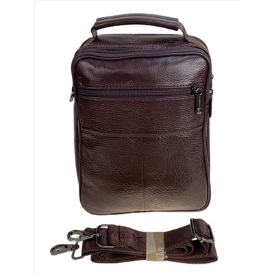Сумка мужская из натуральной кожи, цвет коричневый