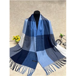 Палантин в клетку из кашемира, мультицвет