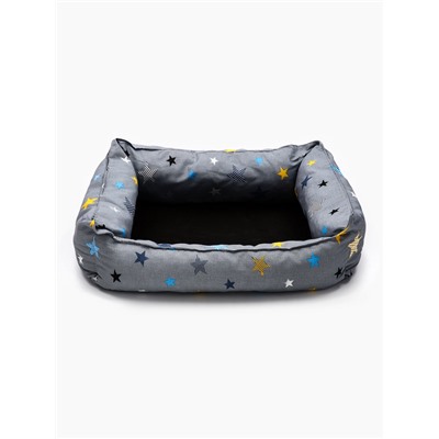 Лежанка для животных «Пухлик», 58×46×16 см, серая