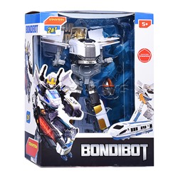 Трансформер 2в1 "Робот-поезд" цвет коричневый, BOX 27,6х21,3х10,9см