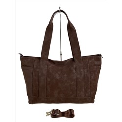 Женская сумка из искусственной замши, цвет шоколад