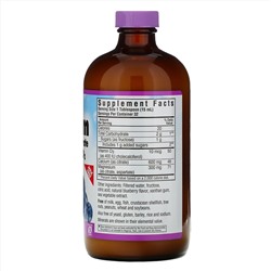 Bluebonnet Nutrition, Цитрат кальция и магния, с витамином D3, в жидкой форме, вкус натуральной черники, 472 мл (16 жидких унций)