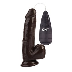 Коричневый вибратор-реалистик 7.4 Stud Realistic Dildo - 19 см.