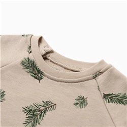 Костюм детский (свитшот и брюки) «Крошка Я. Еловые веточки», рост 62-68 см