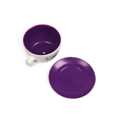 Декоративный горшок для цветов «Чашка блум», 2.2 л, 19×24×12 см, керамический, Greengo