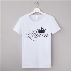 Футболка женская KAFTAN Queen, белая, размер 50