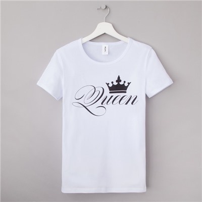 Футболка женская KAFTAN Queen, белая, размер 50