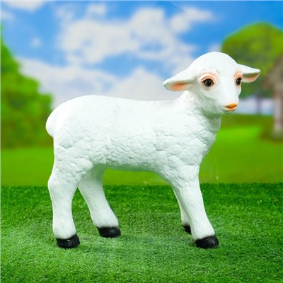 Садовая фигура из полистоуна «Барашек», 31×16×27 см