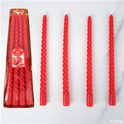 Свеча стержень 4 штуки 25 см арома / G-302 /уп 144/ клубника