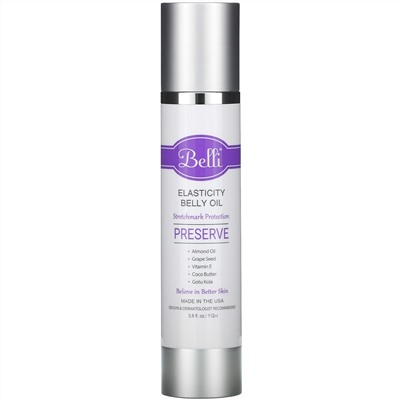 Belli Skincare, Elasticity Belly Oil, 3.8 fl oz (112 ml)