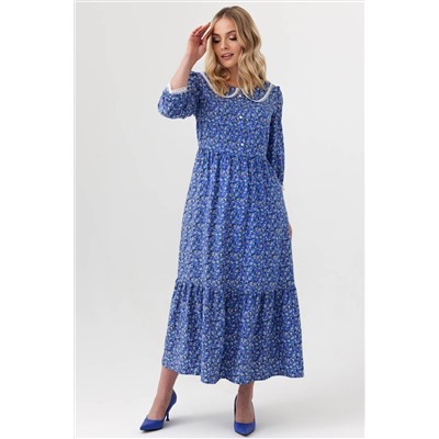 Платье штапель  6104/05/Джинсовый