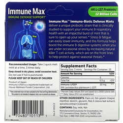 Enzymedica, Immune Max, Immuno-Biotic Defense Mints, Fresh Mint, 30 Quick Melt Mints