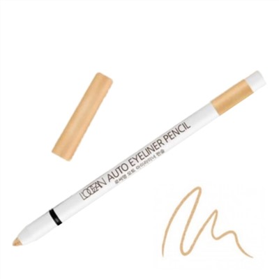 L‘OCEAN Водостойкий автоматический карандаш для глаз / Auto Eyeliner Pencil #06, Twinkle Beige, 0,5 г