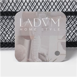 Корзинка универсальная LaDо́m «Миди», прямоугольная, 32×20.5×14 см, чёрная