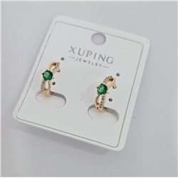 Серьги коллекция "Xuping" покрытие позолота, вставка: фианиты, арт.004.021