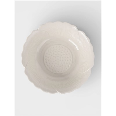 Салатники «Цветок», набор 5 шт.: 1 шт. 390 мл, 4 шт. 100 мл, керамика, белые