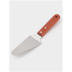 Лопатка для торта и пиццы Доляна, 26×6 см, цвет коричневый