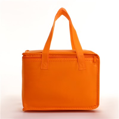 Термосумка на молнии, 9.6 л, оранжевая