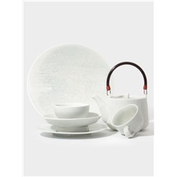 Тарелка Magistro Willow, d=27.9 см, фарфор, голубая