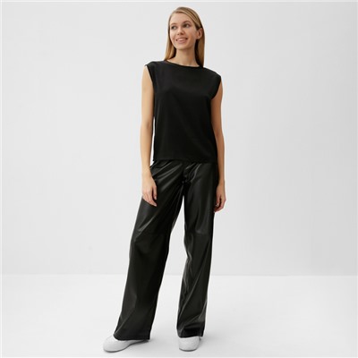 Майка женский MINAKU: Casual Collection, размер 44, чёрная