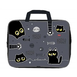 Папка А4 на молнии с ручками 350х265х75 мм "Кошмарики" расширенное дно (095016) 32114 Хатбер