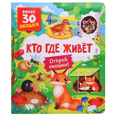 Книги с окошками. Кто где живет