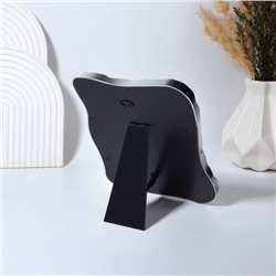 Зеркало настольное «Волны», декоративное, 19×22.5 см, (14×18 см), цвет серебряный