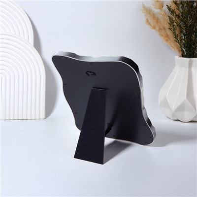 Зеркало настольное «Волны», декоративное, 19×22.5 см, (14×18 см), цвет серебряный