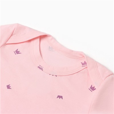 Футболка детская детская MINAKU, рост 74-80 см, розовая