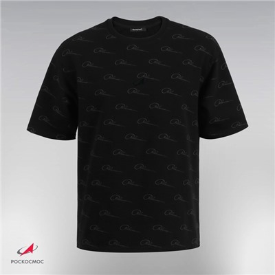 Футболка РОСКОСМОС х ONLYTOP, р. XL, чёрная