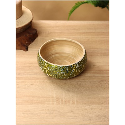 Ваза для фруктов, 15×15×6 см, бамбук