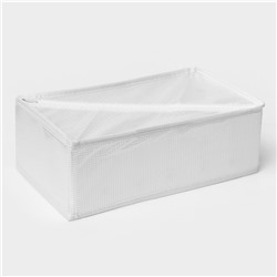 Органайзер для хранения белья LaDо́m, 6 ячеек, 28×16×10 см, белый