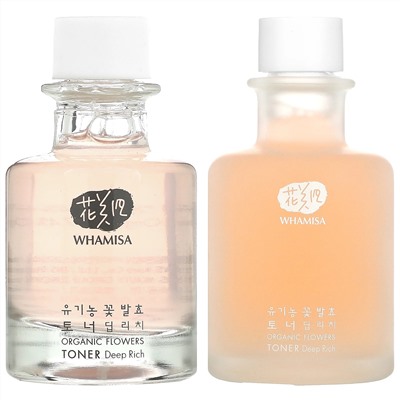 Whamisa, Organic Flowers, Toner, Deep Rich,  2 Piece Set