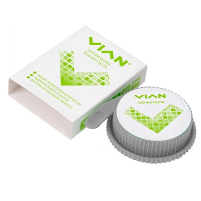 Концентрированная зубная паста "ЗЕЛЁНОЕ ЯБЛОКО" (7+) VIAN, 25 г