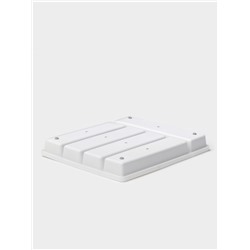 Лоток для столовых приборов Griten, с силиконовой вставкой, 5 отделений, 33.5×29.3×4.5 см, пластик, белый