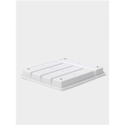 Лоток для столовых приборов Griten, с силиконовой вставкой, 5 отделений, 33.5×29.3×4.5 см, пластик, белый