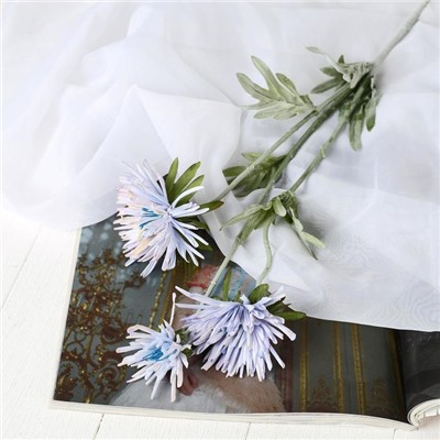 Цветы искусственные «Глобулярия», 9×70 см, голубые