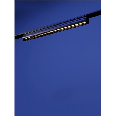 Трековый светильник FTL-006, серия Flat, поворотный, 18 Вт, 48 В, 3000К, 340 мм, чёрный, свечение тёплое белое