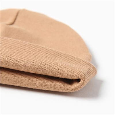 Шапка детская со снудом «Крошка Я», размер 40, цвет шоколадный