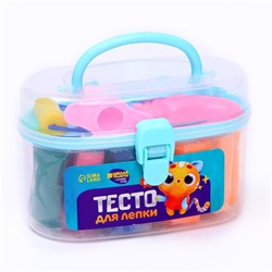 Тесто для лепки, 13 цветов, 200 г, 2 формочки, каток, шприц, МИКС