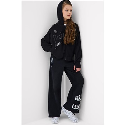 Брюки текстильные джинсовые для девочек PLAYTODAY, 1240611