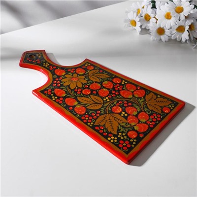 Доска разделочная «Ягодка», дерево хохлома, МИКС