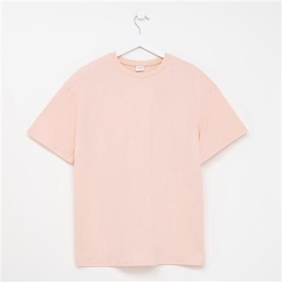 Футболка женская MINAKU OVERSIZE FIT, цвет персиковый, размер 42