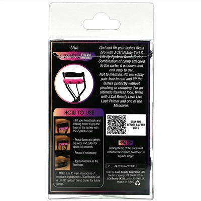 J.Cat Beauty, Curl & Lift Up, Eyelash Comb Curler, 1 Tool