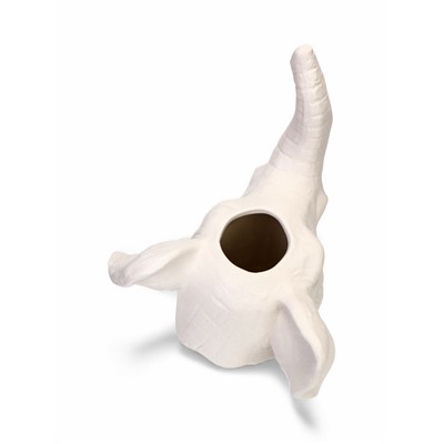 Декоративное кашпо для цветов «Слон», 15×12×13 см, керамика, белое