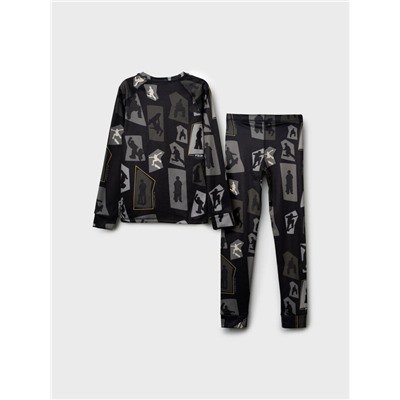 Термокомплект трикот. для мальчиков: фуфайка (футболка) с длин. рук, брюки