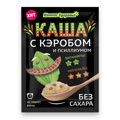 Каша овсяная с кэробом порционная заварная 30гр
